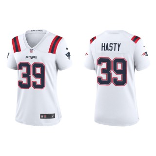 Women's Patriots JaMycal Hasty White Game Jersey