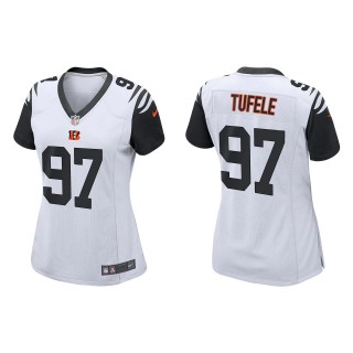 Women's Cincinnati Bengals Jay Tufele White Alternate Game Jersey