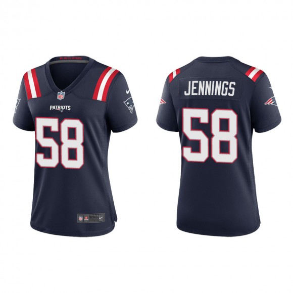 Women's New England Patriots Jennings Navy Game Jersey