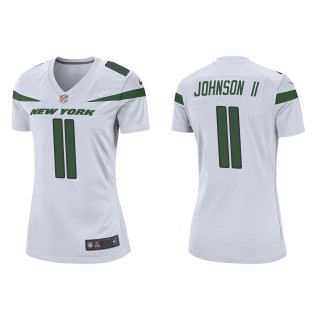 Women's Jets Jermaine Johnson II White 2022 NFL Draft Game Jersey