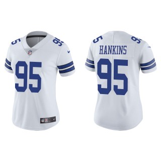 Women's Dallas Cowboys Johnathan Hankins White Vapor Limited Jersey