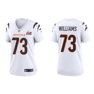 Women's Super Bowl LVI Jonah Williams Bengals White Game Jersey