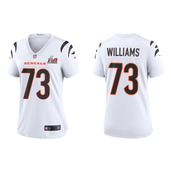 Women's Super Bowl LVI Jonah Williams Bengals White Game Jersey