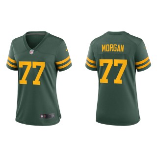Women's Packers Jordan Morgan Green Alternate Game Jersey