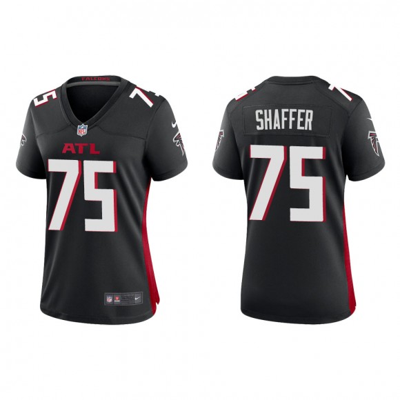 Women's Falcons Justin Shaffer Black 2022 NFL Draft Game Jersey