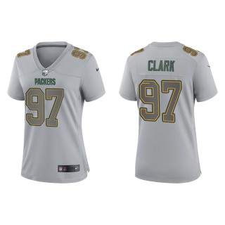 Women's Kenny Clark Green Bay Packers Gray Atmosphere Fashion Game Jersey