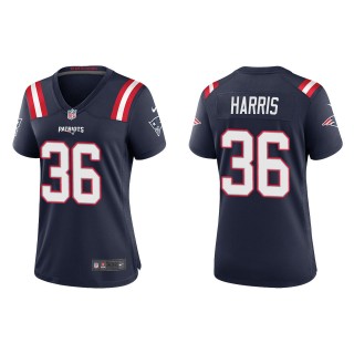 Women's New England Patriots Kevin Harris Navy Game Jersey