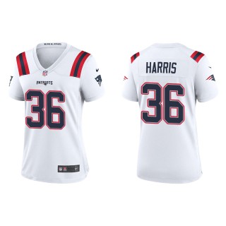 Women's New England Patriots Kevin Harris White Game Jersey