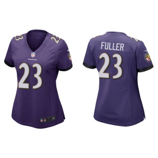 Women's Baltimore Ravens Kyle Fuller Purple Game Jersey