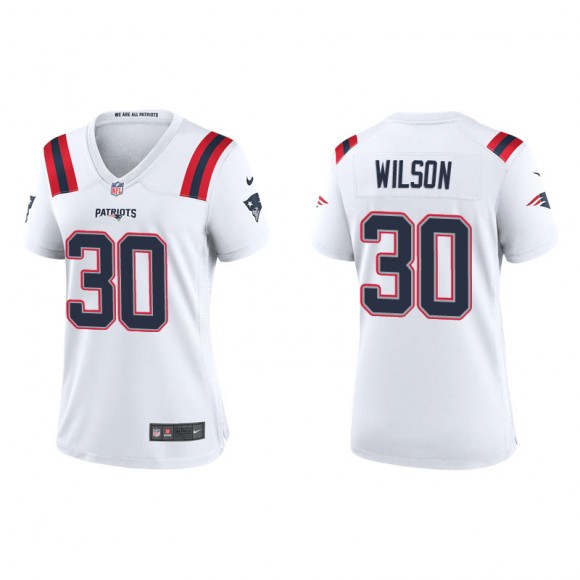 Women's Patriots Mack Wilson White Game Jersey