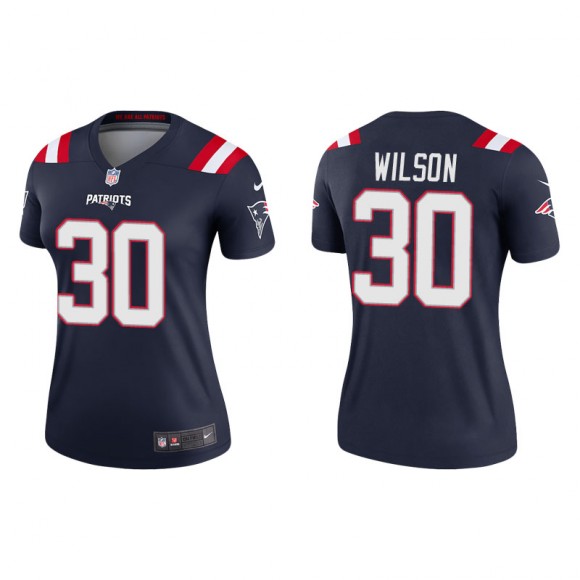 Women's Patriots Mack Wilson Navy Legend Jersey