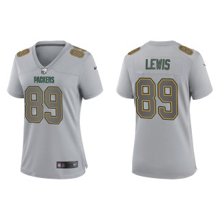 Women's Marcedes Lewis Green Bay Packers Gray Atmosphere Fashion Game Jersey