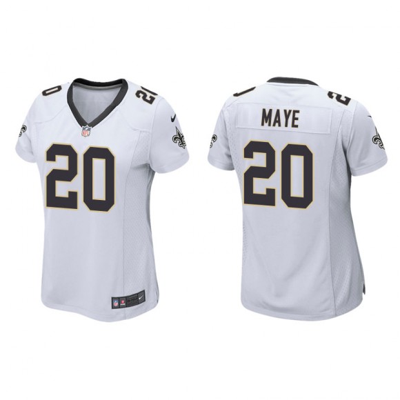 Women's Saints Marcus Maye White Game Jersey