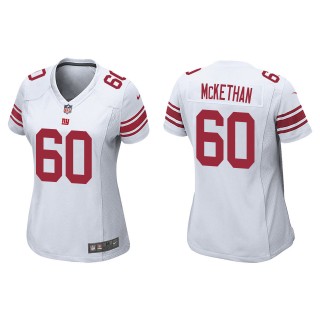 Women's Giants Marcus McKethan White 2022 NFL Draft Game Jersey
