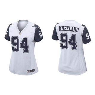 Women's Cowboys Marshawn Kneeland White Alternate Game Jersey