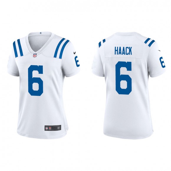 Women's Indianapolis Colts Matt Haack White Game Jersey