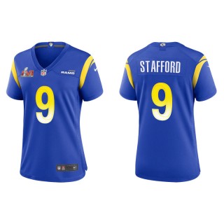 Women's Super Bowl LVI Matthew Stafford Rams Royal Game Jersey