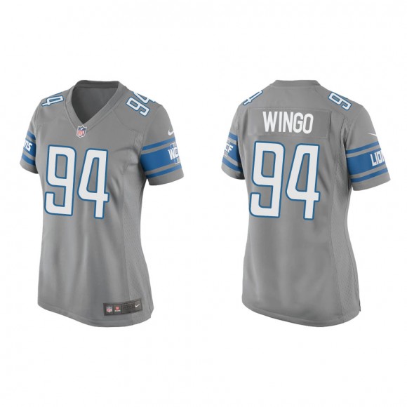 Women's Lions Mekhi Wingo Silver Game Jersey