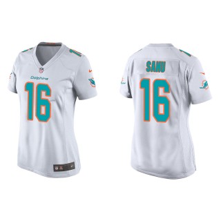 Women's Miami Dolphins Mohamed Sanu White Game Jersey