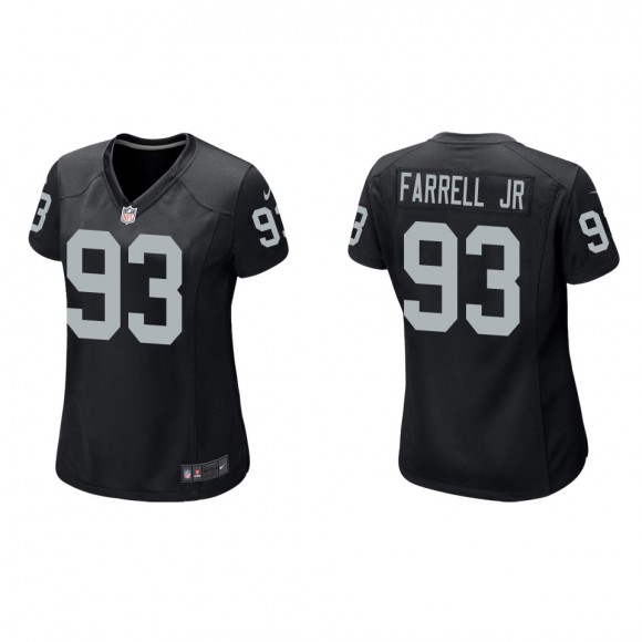 Women's Raiders Neil Farrell Jr. Black Game Jersey