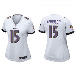Women's Nelson Agholor White Game Jersey