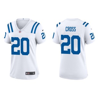 Women's Colts Nick Cross White 2022 NFL Draft Game Jersey