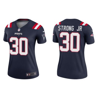 Women's Patriots Pierre Strong Jr. Navy 2022 NFL Draft Legend Jersey