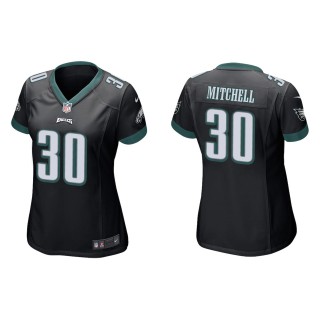 Women's Eagles Quinyon Mitchell Black Game Jersey
