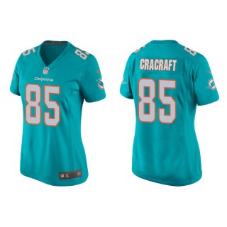 Women's Dolphins River Cracraft Aqua Game Jersey