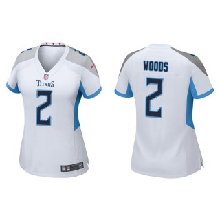 Women's Titans Robert Woods White Game Jersey