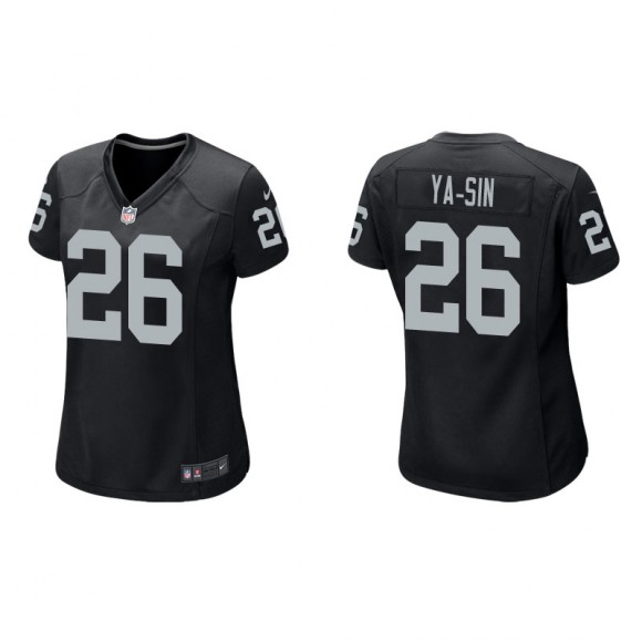 Women's Raiders Rock Ya-Sin Black Game Jersey