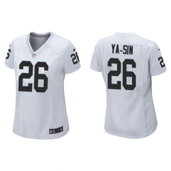 Women's Raiders Rock Ya-Sin White Game Jersey