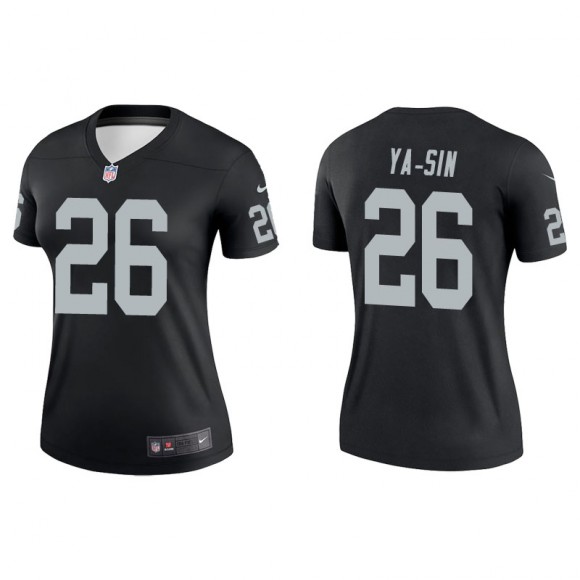 Women's Raiders Rock Ya-Sin Black Legend Jersey