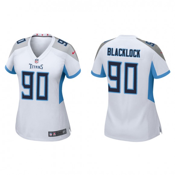 Women's Titans Ross Blacklock White Game Jersey