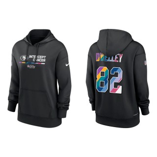 Women's Ross Dwelley San Francisco 49ers Black 2022 NFL Crucial Catch Therma Performance Pullover Hoodie