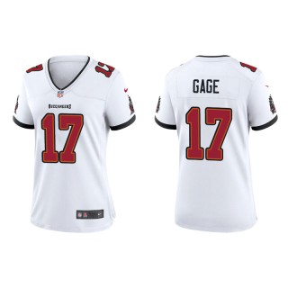 Women's Buccaneers Russell Gage White Game Jersey