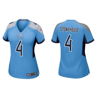 Women's Ryan Stonehouse Tennessee Titans Light Blue Game Jersey