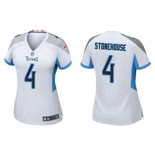 Women's Ryan Stonehouse Tennessee Titans White Game Jersey
