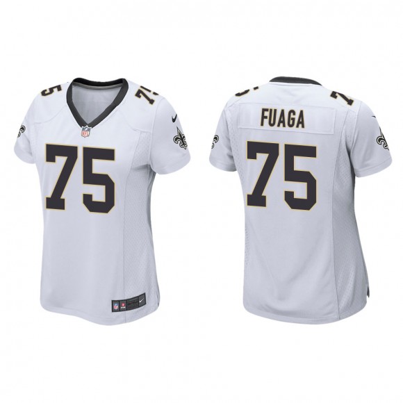 Women's Saints Taliese Fuaga White Game Jersey