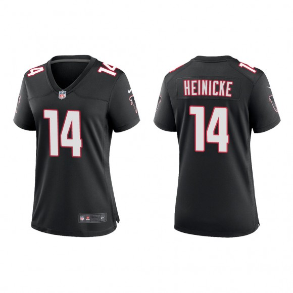 Women's Taylor Heinicke Black Throwback Game Jersey