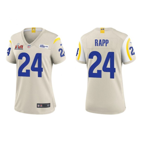 Women's Super Bowl LVI Taylor Rapp Rams Bone Game Jersey