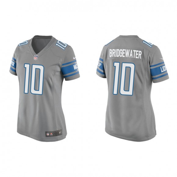 Women's Teddy Bridgewater Detroit Lions Silver Game Jersey