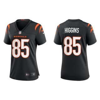 Women's Bengals Tee Higgins Black Game Jersey