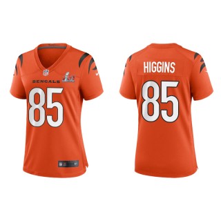 Women's Super Bowl LVI Tee Higgins Bengals Orange Game Jersey
