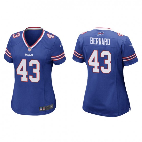 Women's Bills Terrel Bernard Royal 2022 NFL Draft Game Jersey