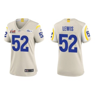 Women's Super Bowl LVI Terrell Lewis Rams Bone Game Jersey