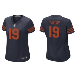 Women's Bears Tory Taylor Navy Throwback Game Jersey