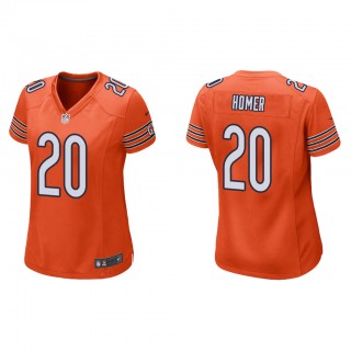 Women's Travis Homer Orange Alternate Game Jersey