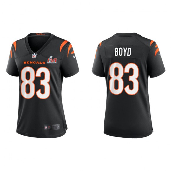 Women's Super Bowl LVI Tyler Boyd Bengals Black Game Jersey