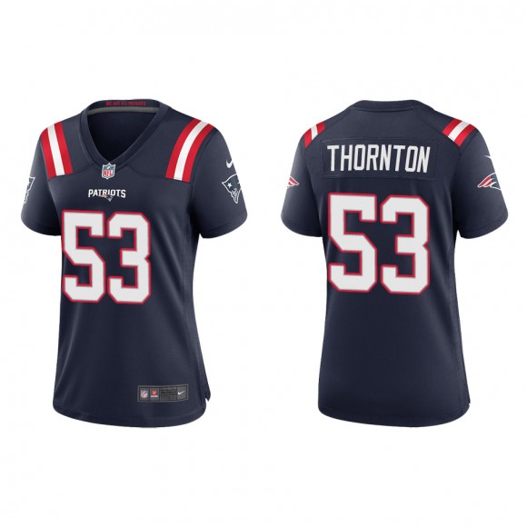 Women's Patriots Tyquan Thornton Navy Game Jersey